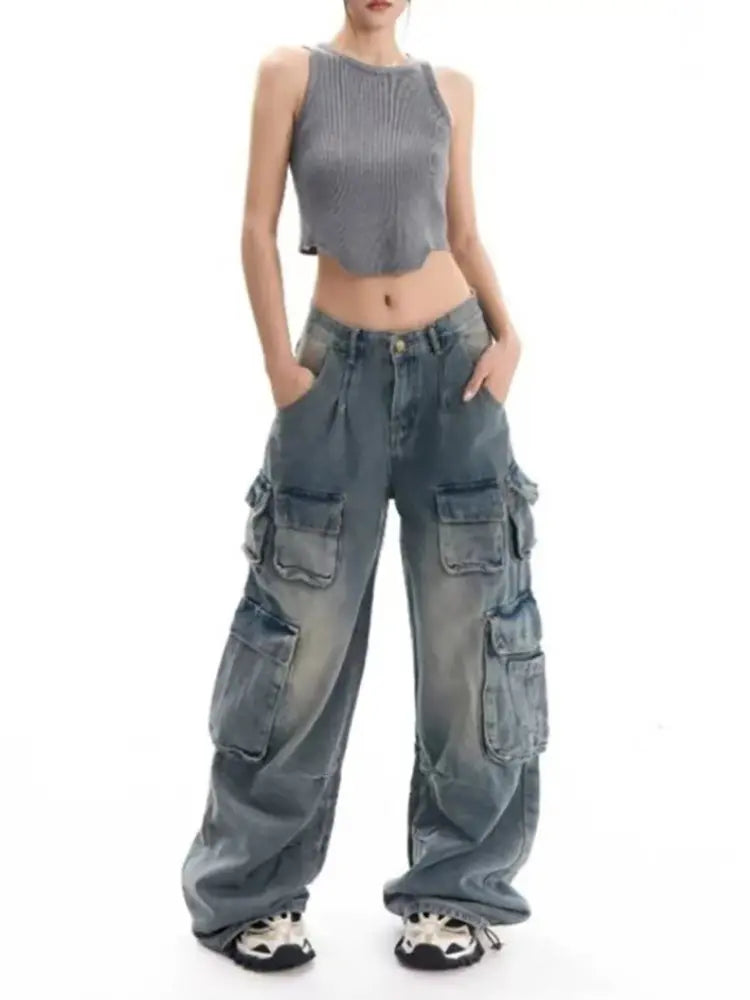 Pantalones vaqueros vintage elegantes.